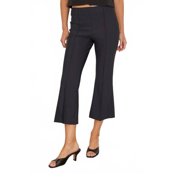 NEW LAFATA scuba pull-on flare pant in black - Picture 2 of 4